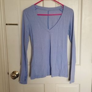 Lululemon purple v-neck long sleeve shirt Size XS